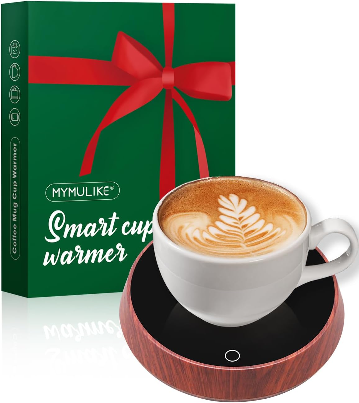 Chauffe-tasse électrique avec 3 températures, détection de gravité et arrêt automatique.