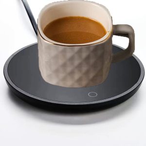 Chauffe-tasse intelligent 220V 18W, écran tactile, étanche - Pour boissons au bureau.
