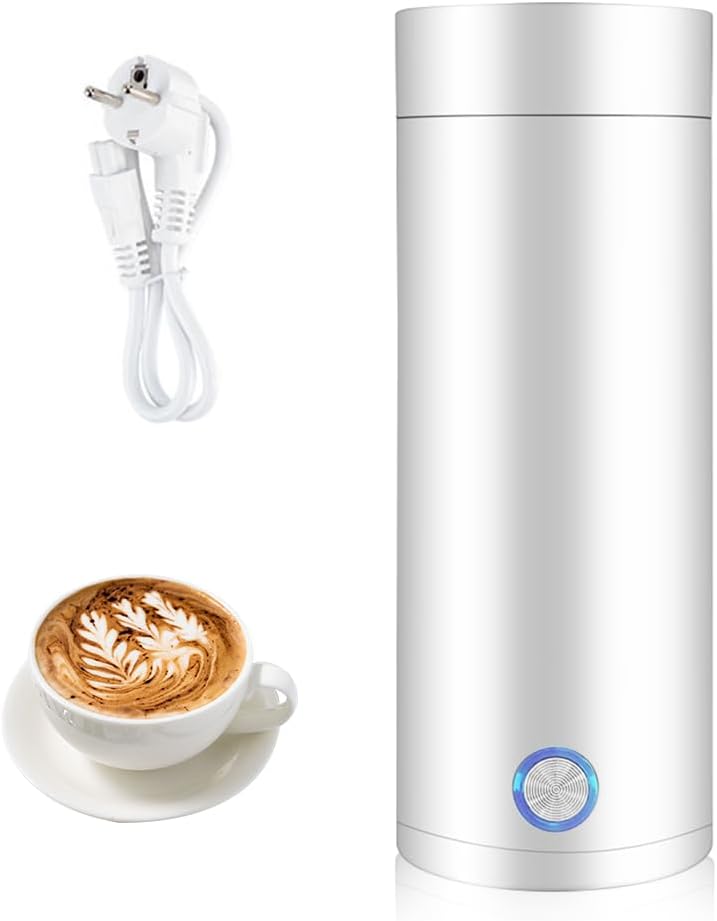 Mini Bouilloire Électrique Portable 3 en 1 400ml 300W - Cuisson Rapide pour Café, Thé et Lait