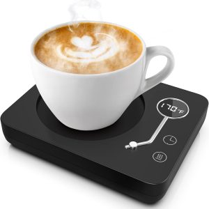 Mug Chauffant Électrique avec 3 Températures et Arrêt Automatique - Idéal pour Café, Thé, Lait, Cacao