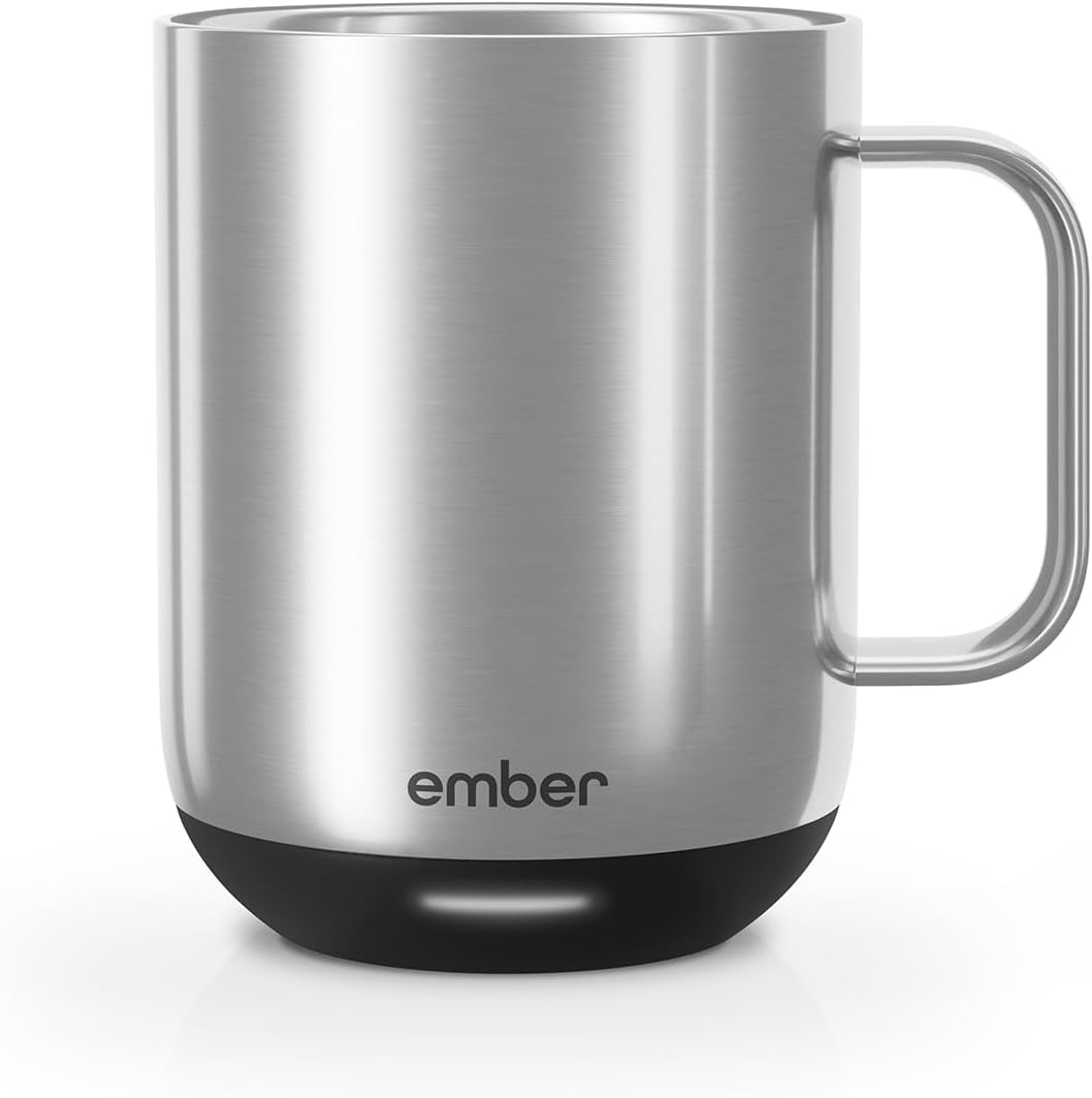 Tasse Intelligente Ember 295 ml : Contrôle Température, Affichage LED, Autonomie 1,5 h