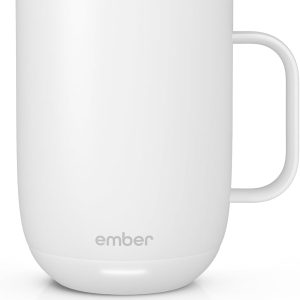 Tasse Intelligente Ember 414 ML : Contrôle Température LED, Application & Rechargeable - Blanc