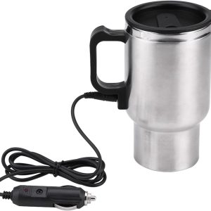 Tasse Thermos Électrique 450 ml pour Voiture 12V Chauffante